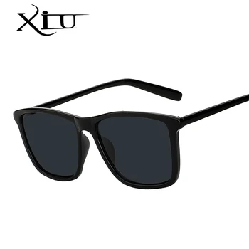 XIU brand clasic steampunk pătrat ochelari de soare barbati in aer liber negru ochelari de soare pentru femei brand designer retro gafas de sol
