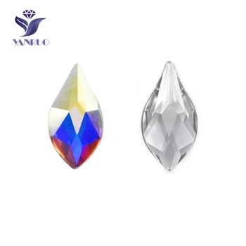 YANRUO Top Cristal AB Flatback Clar Flacără în Formă de Sticlă, Stras Diamond Design Manichiura Nail Art de Alimentare de Decorare Arta de Unghii