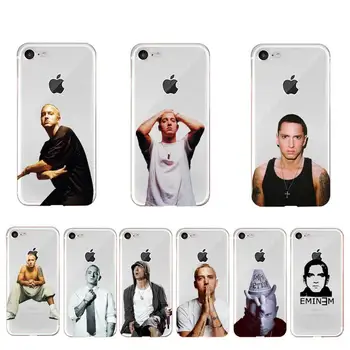 YNDFCNB Eminem Telefon Caz Pentru iphone 13 X XS MAX 6 6s 7 7plus 8 8Plus 5 5S SE 2020 XR 11 11pro max Clar funda Acoperi
