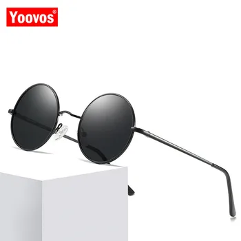 Yoovos Polarizat Ochelari De Soare Femei/Bărbați 2021 Rotund Retro Vintage Ochelari De Soare Pentru Femei Polarizati Designer De Brand Oculos Gafas De Sol
