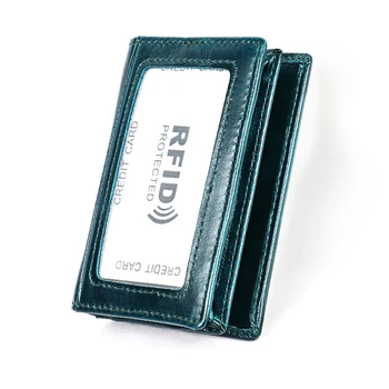 YUECIMIE Piele naturala Titularul Cardului de Afaceri Pentru Om Portofel RFID de Înaltă Calitate Femei Geanta Mare Capacitate Deținătorii de Carduri de Credit