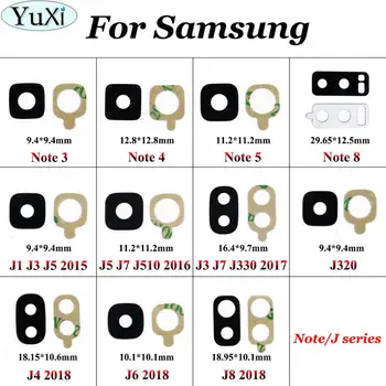 YuXi Pentru Samsung Galaxy J5 J3 J7 J320 J4 J6 J8 2015 2016 2017 2018 Nota 4 5 3 8 Spate Aparat De Fotografiat Lentilă De Sticlă De Acoperire Cu Adeziv