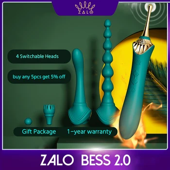 ZALO BESS 2.0 G-spot vibrator din silicon moale stimularea clitorisului usb Dublu motor Retro masaj adult jucarii sexuale pentru femei