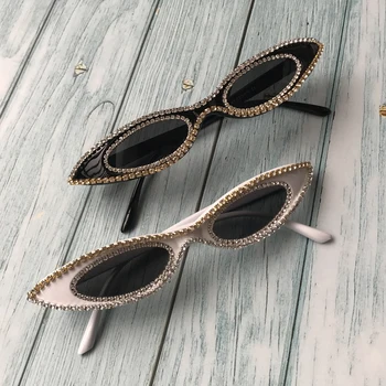 ZAOLIHU Sexy Samll Ochi de Pisica ochelari de Soare pentru Femei 2019 Diamant de Lux Ochelari de Soare UV400 Ochelari de Petrecere Fierbinte de Vânzare Manual oculos de sol