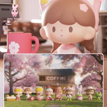 zZoton Cherry Blossom Cafea Orb Cutie Jucarii Cutia Misterelor Caja Misteriosa Caixa Surpriză Figura Model Drăguț Fete Cadou de Ziua de nastere